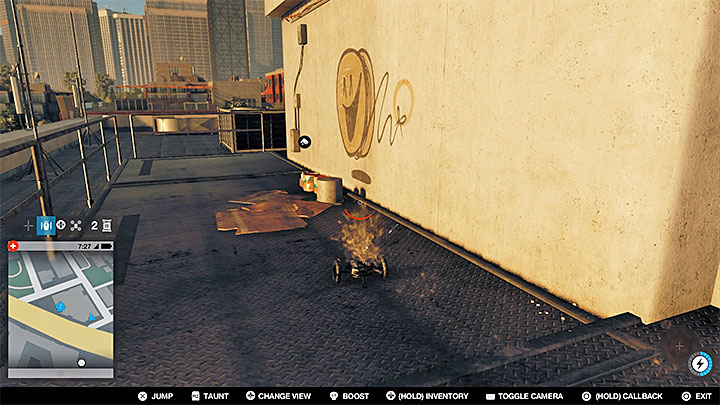 Now use the jumper and jump onto the roof of the vehicle - Paint jobs, clothing and unique vehicles - Collectibles - Watch Dogs 2 Game Guide