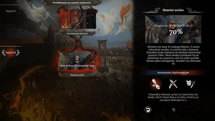 The clever Hanriot escaped - Day 13 - Quick judgments and intrigue against Robespierre - Act 2 - Egalite - We. The Revolution Guide