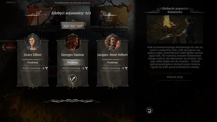 Spend time with your family or supervise the construction - Day 3 and 4 - Quick trials and the trial of Alfred Renoir - a baker - Act 2 - Egalite - We. The Revolution Guide