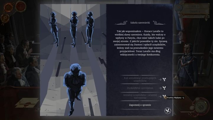 Before the trial, you will receive a letter about Horace Lavalle - Day 9 - Gerard Boustin - a young officer and Gobels son - Act 2 - Egalite - We. The Revolution Guide