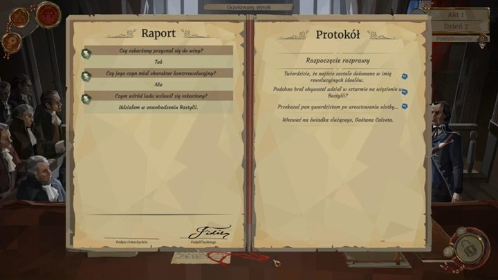 As for the reports, they join the gameplay after a while in the game - Declaring Sentences and Completing the Report in We The Revolution - Basics - We. The Revolution Guide