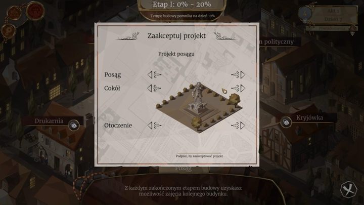 The game will introduce you to spies and district mechanics through a tutorial - Day 7 - Claude Garnier, bakers apprentice | We. The Revolution Walkthrough - Act 1 - Freedom - We. The Revolution Guide