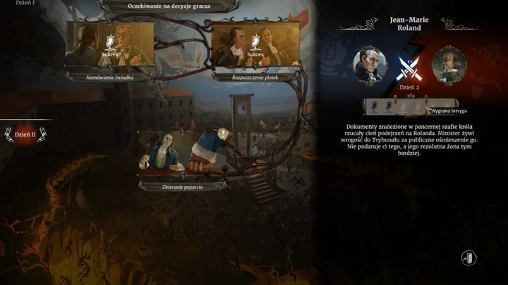 Your fight with Jean-Marie Roland continues - Day 9 - Anna de Koriff, widow | We. The Revolution Walkthrough - Act 1 - Freedom - We. The Revolution Guide