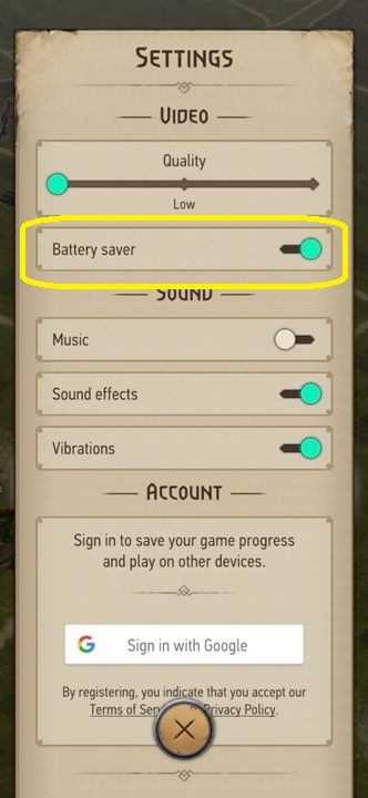 You'll immediately see the "Graphics" section, and right below that, quality - The Witcher Monster Slayer: Battery - how to save? - Settings - The Witcher - guide to the game