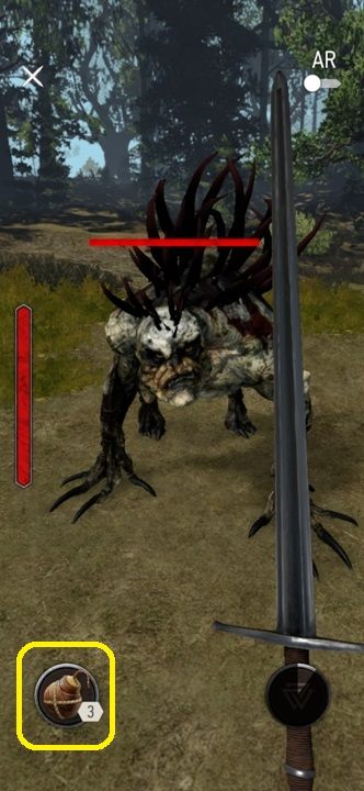 Bombs can be bought or crafted - Witcher Monster Slayer: User interface - Combat Guide - Witcher Monster Slayer: Combat - Witcher Monster Slayer Guide