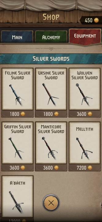 In the game store, you will find many interesting items like scrolls, potions, or bags - Witcher Monster Slayer: Beginners Guide - Witcher Monster Slayer: Basics - Witcher Monster Slayer Guide