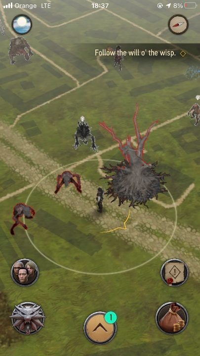 Nemetons look like trees - Witcher Monster Slayer: Nemeton - clearing - Witcher Monster Slayer: Combat - Witcher Monster Slayer Guide