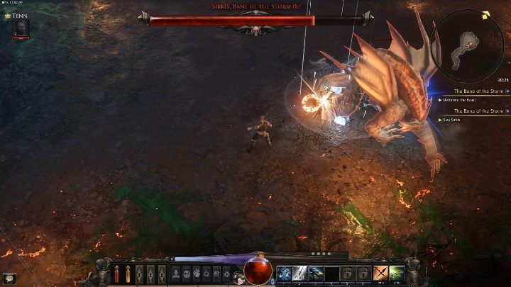 Swings - the opponent makes a series of swings with his paws, which throw off and damage the player - Sirkis, Bane of the Storm | Bosses in Wolcen - Bosses - Wolcen Lords of Mayhem Guide