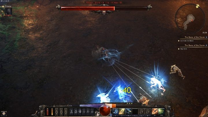 Summon minions - the boss can make a loud roar that summons a group of opponents - Sirkis, Bane of the Storm | Bosses in Wolcen - Bosses - Wolcen Lords of Mayhem Guide