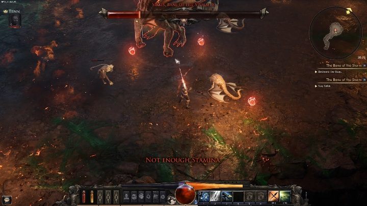 The best way to fight this opponent is to stay away from his head - Sirkis, Bane of the Storm | Bosses in Wolcen - Bosses - Wolcen Lords of Mayhem Guide