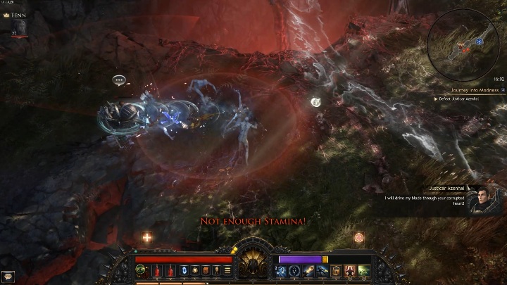 The boss is a huge knight, so he moves quite slowly - Justicar Azenhal | Bosses in Wolcen - Bosses - Wolcen Lords of Mayhem Guide