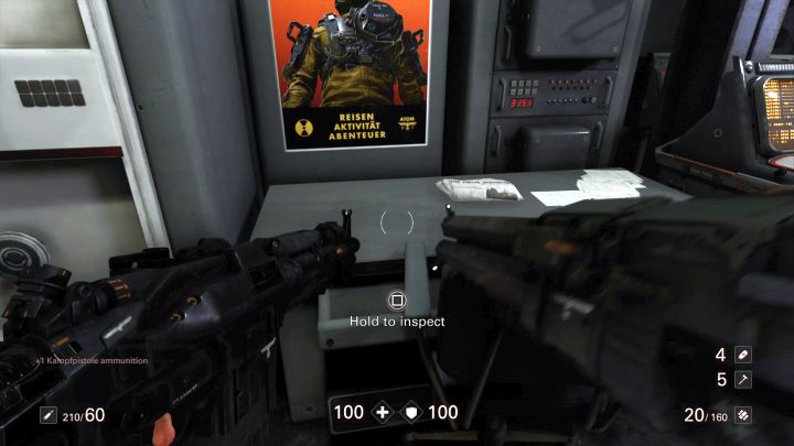 Writing #100. - Recover the New Orleans Dossier | Collectibles and secrets - Chapter 6 - A New Suit - Wolfenstein II: The New Colossus Game Guide