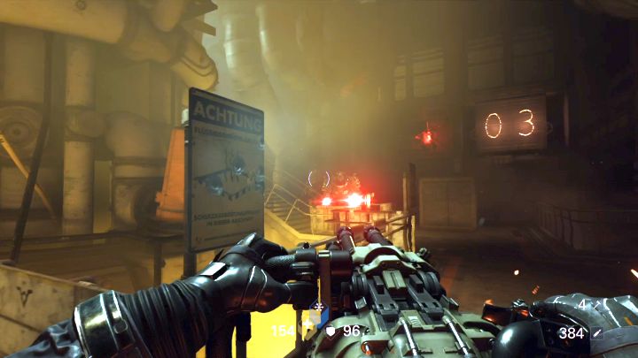 Transporthalle is completely filled with enemies. - Venus | Uberkommandant missions - Uberkommandant missions - Wolfenstein II: The New Colossus Game Guide