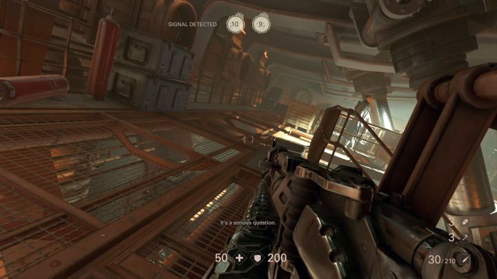 One of the two Commanders that you can find here. - The Signal Walkthrough - Mission 1 - Reunion - Chapter 1 - Reunion - Wolfenstein II: The New Colossus Game Guide