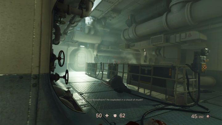 This is the perfect spot to unlock the Crippled but Able achievement. - Awakening Walkthrough - Mission 1 - Reunion - Chapter 1 - Reunion - Wolfenstein II: The New Colossus Game Guide