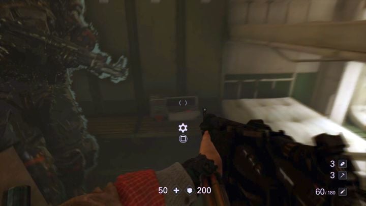 Upgrade kit at the shootinfg range. - Eva s Hammer and Section F revisited | Old secrets | Collectibles - Chapter 3 - Old secrets - Wolfenstein II: The New Colossus Game Guide