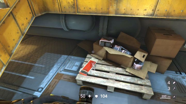 The location of the Concept art in the hangar of Eves Hammer. - Departure to Roswell | Old secrets | Collectibles - Chapter 3 - Old secrets - Wolfenstein II: The New Colossus Game Guide