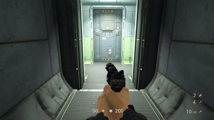 You can choose from two paths - the upper one (gunfight) or the bottom (stealth). - Rocket train | Chapter 4 - Roswell | Walkthrough - Chapter 4 - Roswell - Wolfenstein II: The New Colossus Game Guide