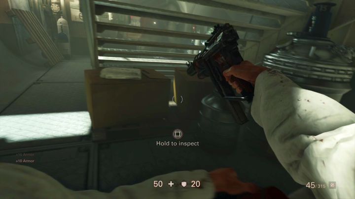 The readable hidden under the stairs. - Secrets in Awakening - Mission 1 - Reunion - Chapter 1 - Reunion - Wolfenstein II: The New Colossus Game Guide