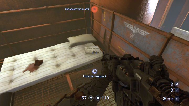 The penultimate readable in this mission. - Secrets in The Signal - Mission 1 - Reunion - Chapter 1 - Reunion - Wolfenstein II: The New Colossus Game Guide