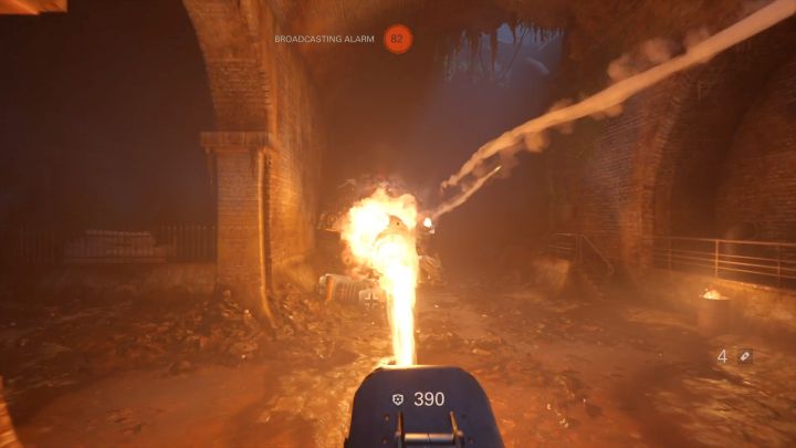 The enemy Zitadelle will last only a few second before getting destroyed. - Revolution | New Orleans | Walkthrough - Chapter 7 - New Orleans - Wolfenstein II: The New Colossus Game Guide