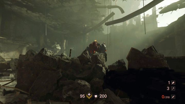 The fight with SuperSoldat is quite easy, thanks to the numerous covers here. - Midtown | Reunion | Walkthrough - Chapter 2 - Wolfenstein II: The New Colossus Game Guide