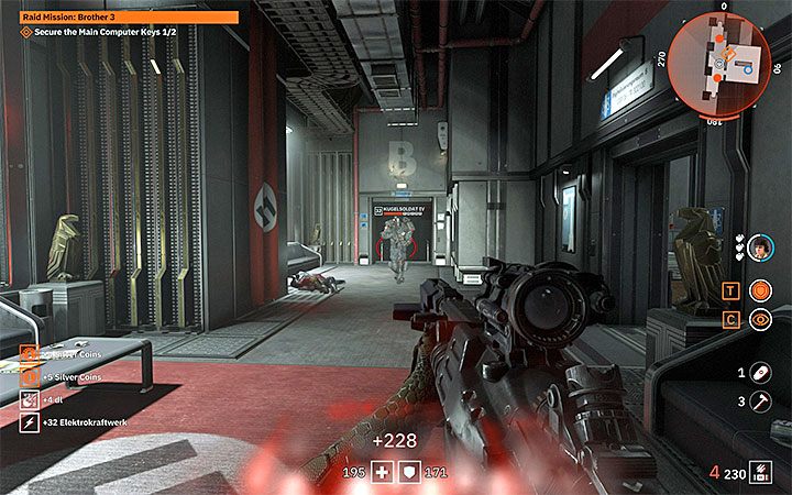 Dont expect the fight to be trivial, as there will be reinforcements soon after the start of the battle - Bruder 3 Ubergarde | Bosses in Wolfenstein Youngblood - Bosses and mini-bosses - Wolfenstein Youngblood Guide