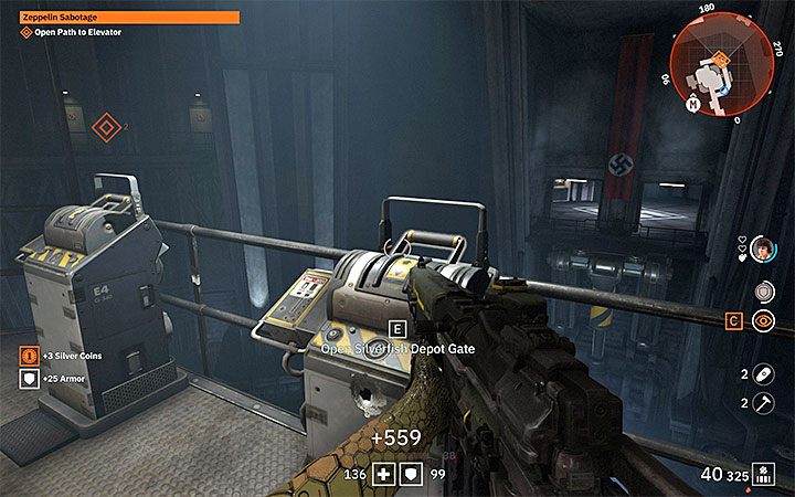 You can sneak up (dont get caught by drones) or engage in direct battles with the Nazis - Zeppelin Sabotage | Wolfenstein Youngblood Walkthrough - Side missions - Wolfenstein Youngblood Guide