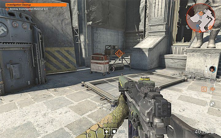 The second set of documents can be found after passing through the part of the ruins where Zitadelle is patrolling - Investigation Cleanup | Wolfenstein Youngblood Walkthrough - Side missions - Wolfenstein Youngblood Guide