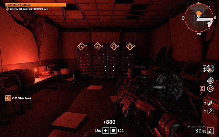 The last goal of the mission is to destroy sewers with backups - Investigation Cleanup | Wolfenstein Youngblood Walkthrough - Side missions - Wolfenstein Youngblood Guide