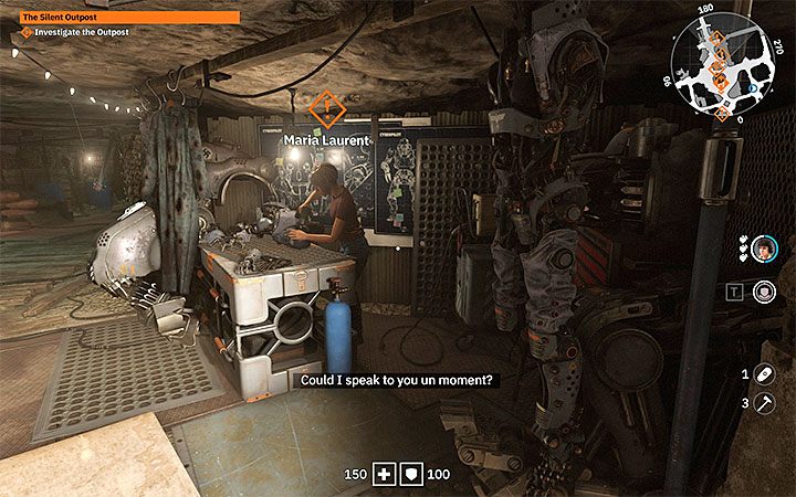 Every time you return to catacombs you can find NPCs marked with exclamation marks - Catacombs | Wolfenstein Youngblood Walkthrough - Main story - Wolfenstein Youngblood Guide