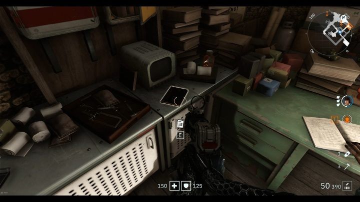 In the same office, right behind the doctor, there is another readable - Secrets and collectibles in Catacombs | Wolfenstein Youngblood - Collectibles and secrets - Wolfenstein Youngblood Guide