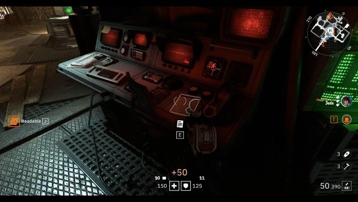 Another readable is on the control panel, right next to the green screens - Secrets and collectibles in Catacombs | Wolfenstein Youngblood - Collectibles and secrets - Wolfenstein Youngblood Guide