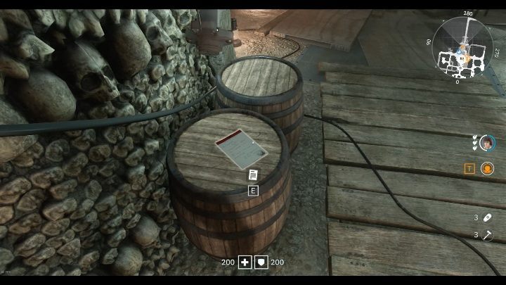 In the middle of the catacombs youll find two barrels - Secrets and collectibles in Catacombs | Wolfenstein Youngblood - Collectibles and secrets - Wolfenstein Youngblood Guide