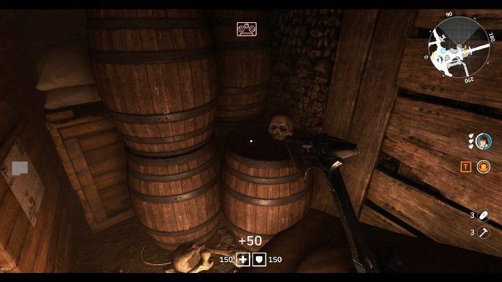 In one of the rooms, at the top of the subway, you will find a many barrels - Secrets and collectibles in Catacombs | Wolfenstein Youngblood - Collectibles and secrets - Wolfenstein Youngblood Guide