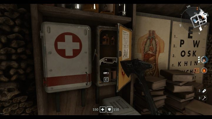 In the doctors office, in the first aid kit, waiting for you are another 3D-glasses - Secrets and collectibles in Catacombs | Wolfenstein Youngblood - Collectibles and secrets - Wolfenstein Youngblood Guide