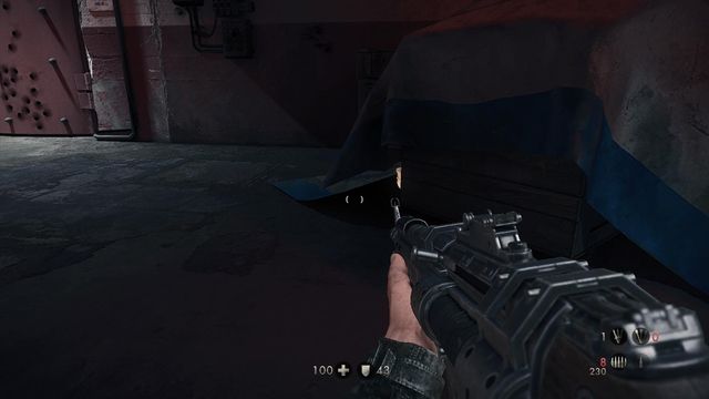 By the red, closed door - Deathsheads Compound - Secrets - Wolfenstein: The New Order (coming soon) - Game Guide and Walkthrough