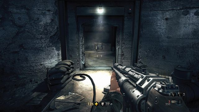 Here, in this room, after the mechanical dog cut-scene - Deathsheads Compound - Secrets - Wolfenstein: The New Order (coming soon) - Game Guide and Walkthrough