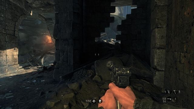 In the hole on the right, on the courtyard - Deathsheads Compound - Secrets - Wolfenstein: The New Order (coming soon) - Game Guide and Walkthrough