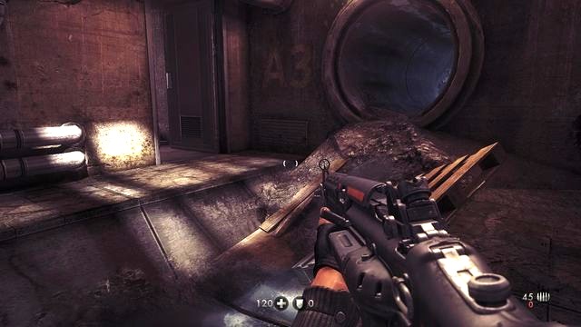 In the sewers, right here - A New World - Secrets - Wolfenstein: The New Order (coming soon) - Game Guide and Walkthrough