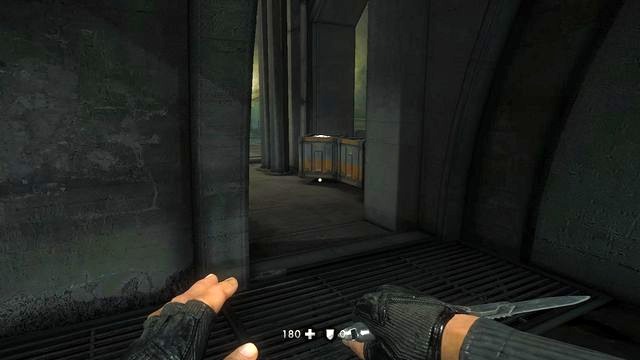 On one of these crates - The Underground Berlin - Secrets - Wolfenstein: The New Order - Game Guide and Walkthrough