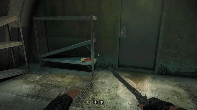 After you smash the second passage with the mine, ahead and to the left - The Underground Berlin - Secrets - Wolfenstein: The New Order - Game Guide and Walkthrough