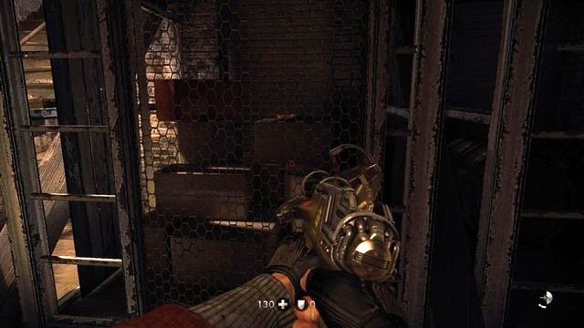 Behind the grate that you need to destroy - The Eisenwald Prison - Secrets - Wolfenstein: The New Order - Game Guide and Walkthrough