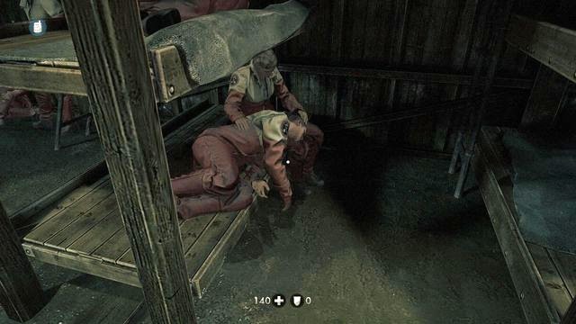 The woman will ask you to get some medicine - Belics Camp - Secrets - Wolfenstein: The New Order - Game Guide and Walkthrough