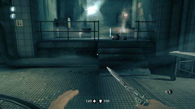 At this elevation, opposite the entrance - Belics Camp - Secrets - Wolfenstein: The New Order - Game Guide and Walkthrough