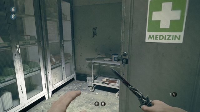 On the doctors trolley - Belics Camp - Secrets - Wolfenstein: The New Order - Game Guide and Walkthrough