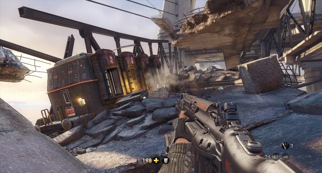 Gold is in the container - Gibraltar Bridge - Secrets - Wolfenstein: The New Order - Game Guide and Walkthrough