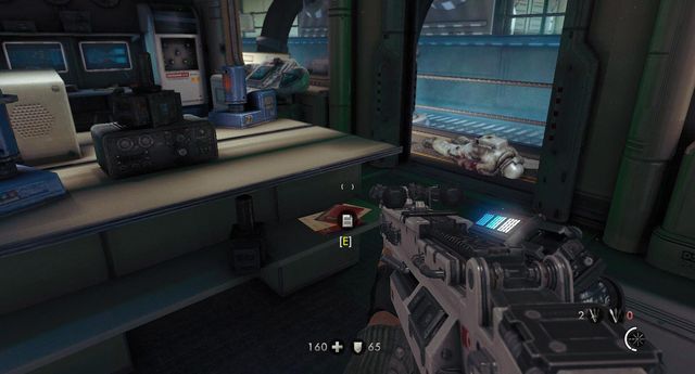 On a shelf - Moon Base - Secrets - Wolfenstein: The New Order - Game Guide and Walkthrough