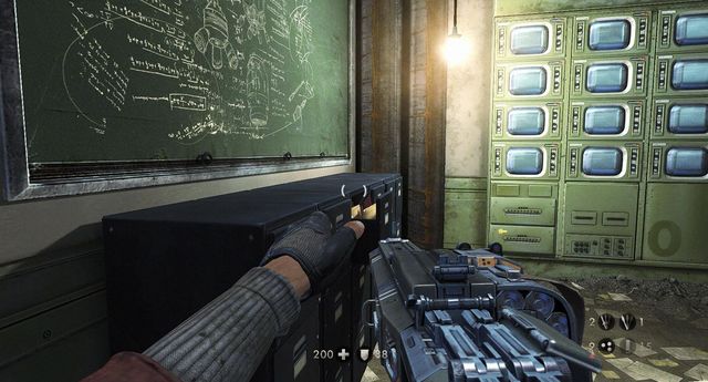 In the cabinet - Return to London Nautica - Secrets - Wolfenstein: The New Order - Game Guide and Walkthrough