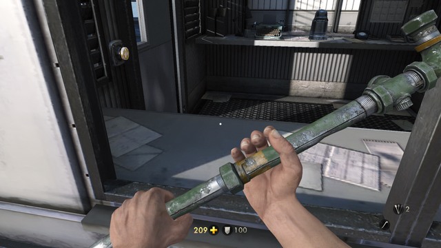 As soon as you deal with the wave of the Nazis, replenish your supplies, and get to the booth in the center of the bridge - Chapter 4 - Escape! - Walkthrough - Wolfenstein: The Old Blood - Game Guide and Walkthrough